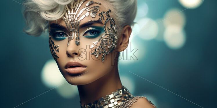 The beautiful fantastic makeup of a model - Starpik Stock