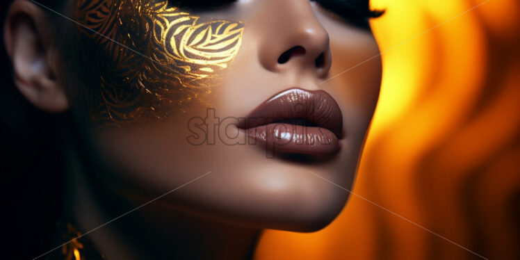 The beautiful fantastic makeup of a model - Starpik Stock