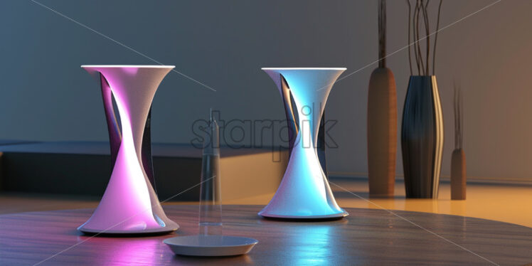 The concept design of a table lamp - Starpik Stock