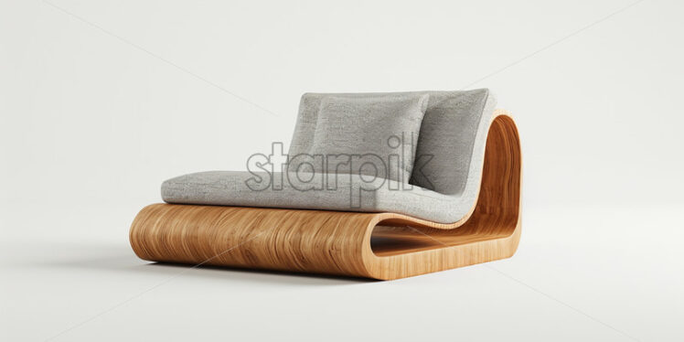 The conceptual design of an armchair on a white background - Starpik Stock