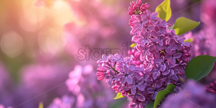 The intoxicating fragrance of lilacs wafting through the air - Starpik Stock