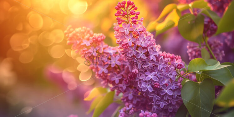 The intoxicating fragrance of lilacs wafting through the air - Starpik Stock