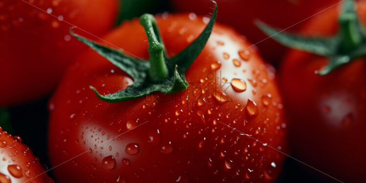 Tomatoes with water drops, pattern - Starpik Stock