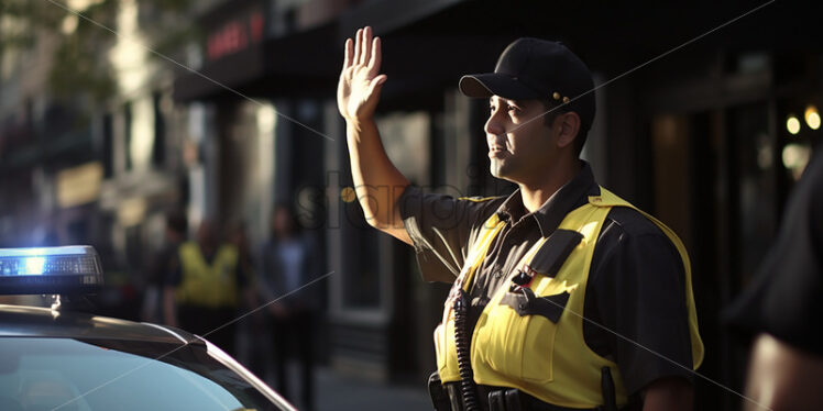 Traffic enforcer on duty - Starpik Stock