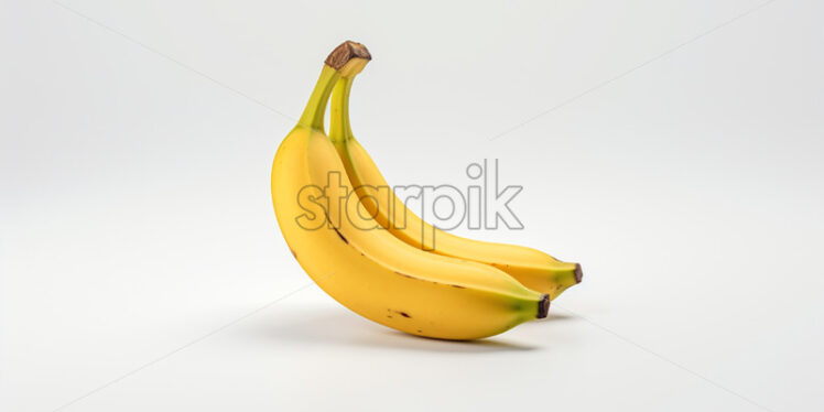 Two bananas on a white background - Starpik Stock