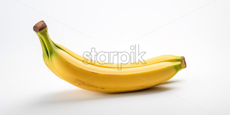 Two bananas on a white background - Starpik Stock