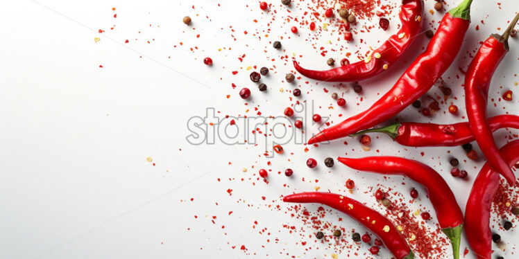 Vibrant spice theme with chili pepper - Starpik Stock