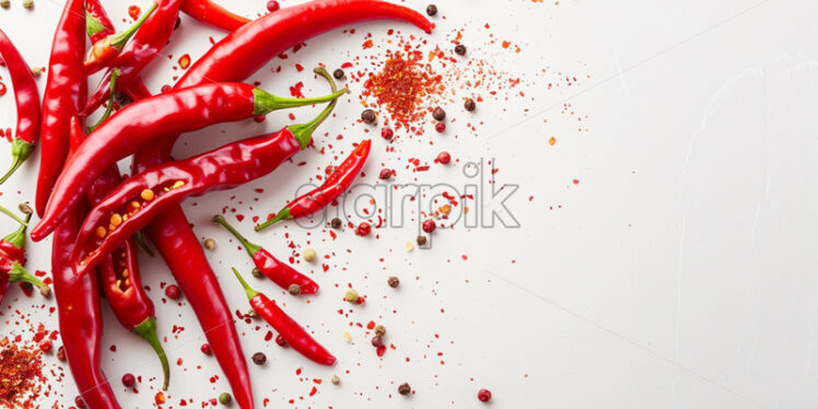 Vibrant spice theme with chili pepper - Starpik Stock