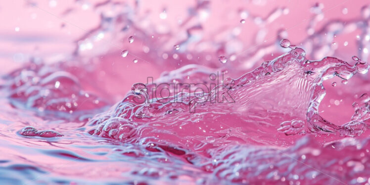 Water background splash peach and pink colours - Starpik Stock