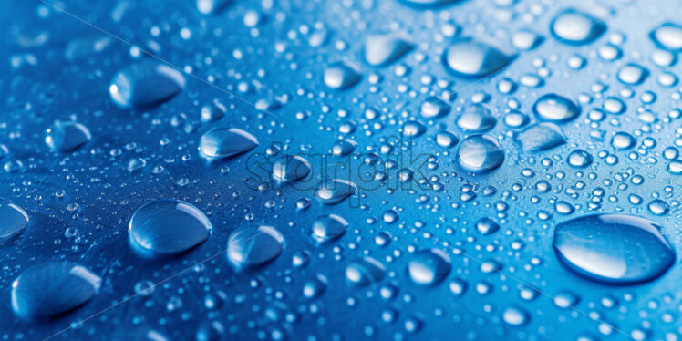Water drops on a blue background - Starpik Stock
