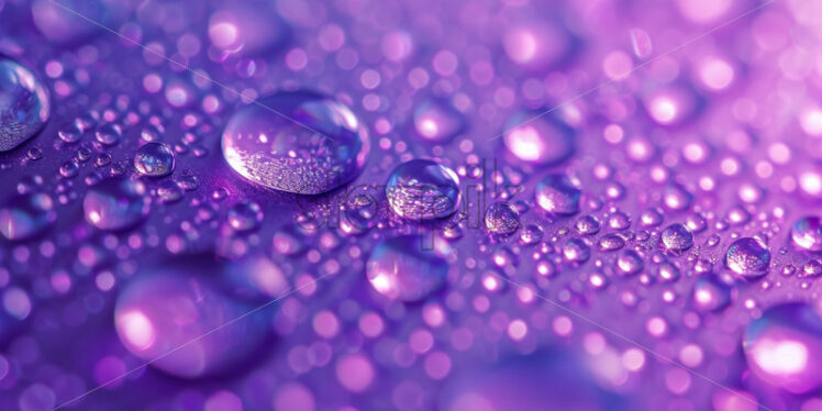 Water drops on purple background light - Starpik Stock