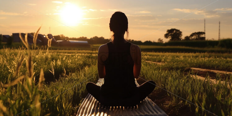 Women doing yoga session - Starpik Stock