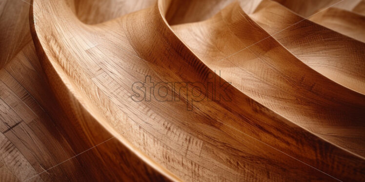 Wood curvy texture background, luxurious intricate - Starpik Stock