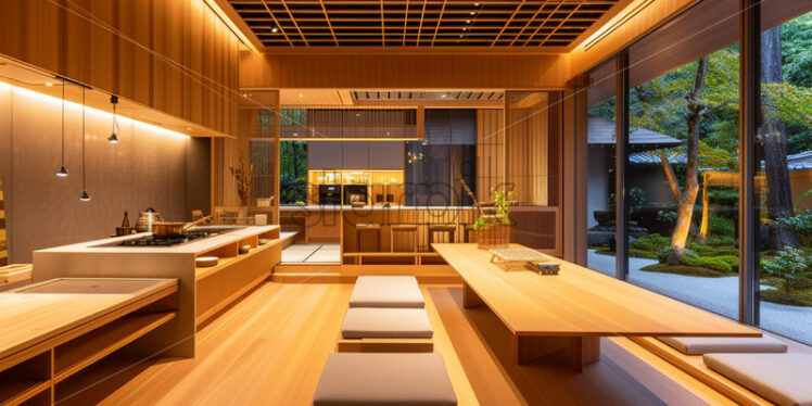 A modern kitchen in Japanese style - Starpik Stock