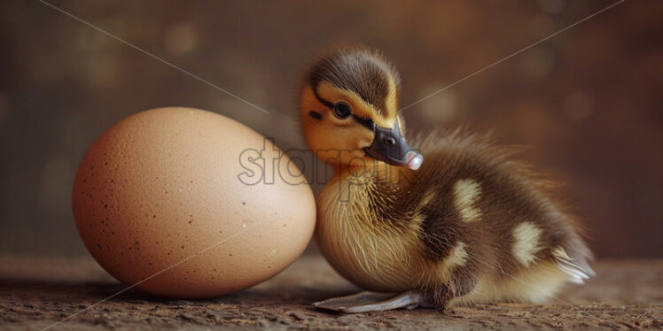 A mouse next to an egg - Starpik Stock