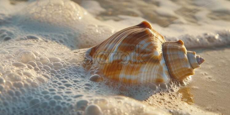 A seashell on the seashore - Starpik Stock