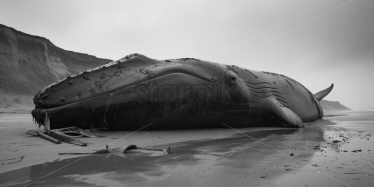 A whale that was brought ashore - Starpik Stock