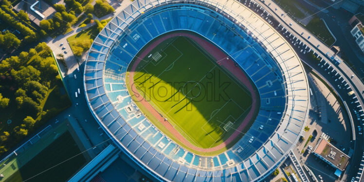 Aerial photograph of a stadium, olympics concept - Starpik Stock