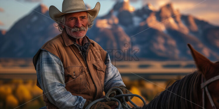 American Cowboy Rancher - Starpik Stock