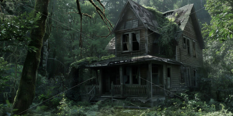 An abandoned house in the forest - Starpik Stock