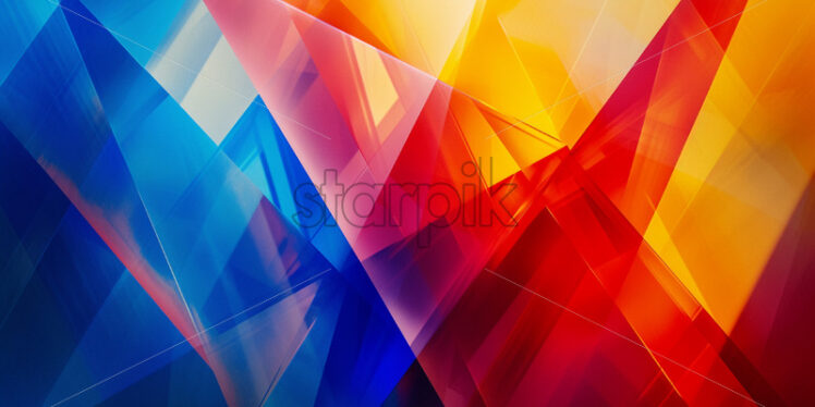 An abstract background with multicolored geometric shapes - Starpik Stock