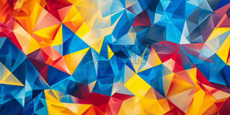 An abstract background with multicolored geometric shapes - Starpik Stock