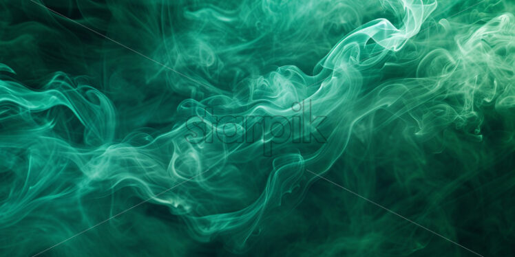 An abstract emerald green smoke background - Starpik Stock