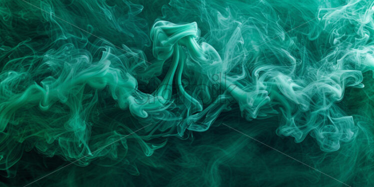 An abstract emerald green smoke background - Starpik Stock