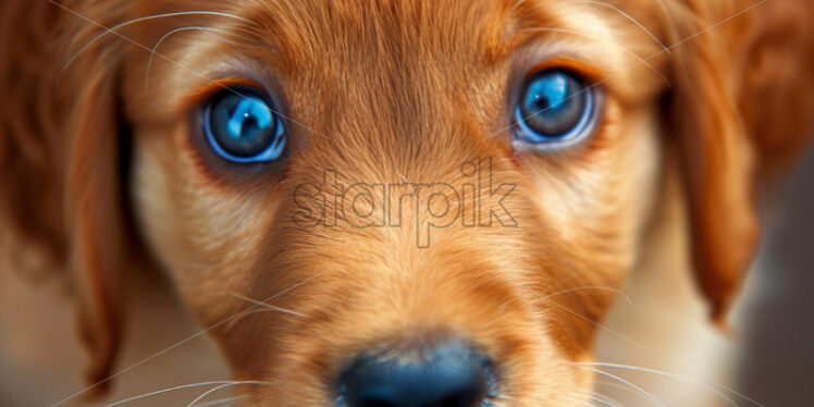 An adorable puppy, macro portrait - Starpik Stock