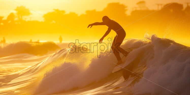 Californian Coast Surfer - Starpik Stock