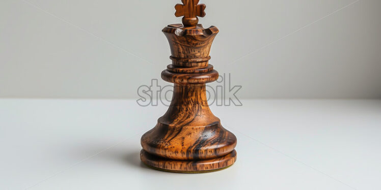 Chess figure, queen on a white background - Starpik Stock