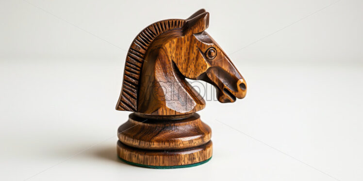 Chess piece, horse on a white background - Starpik Stock