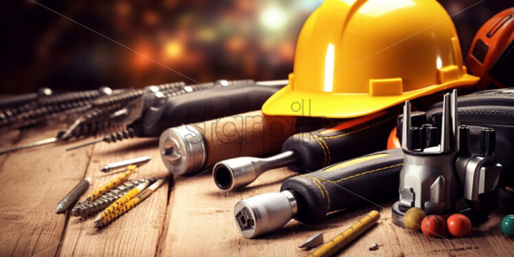 Construction tools background - Starpik Stock