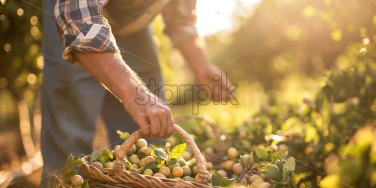 Diligent Fruit Picker - Starpik Stock