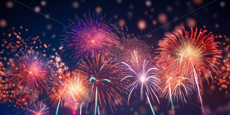 Fireworks background victory theme - Starpik Stock