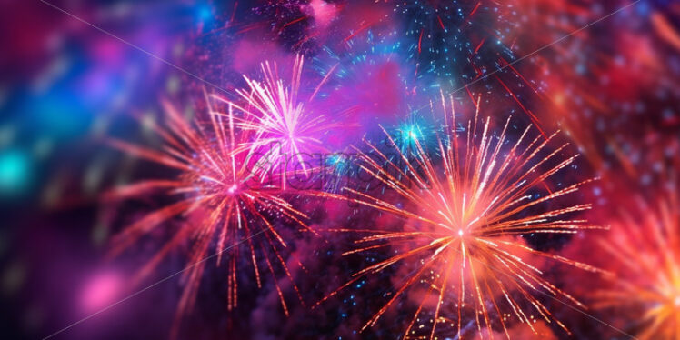 Fireworks background victory theme - Starpik Stock