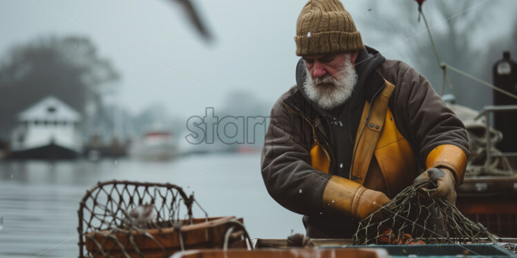 Fisherman in Annapolis - Starpik Stock