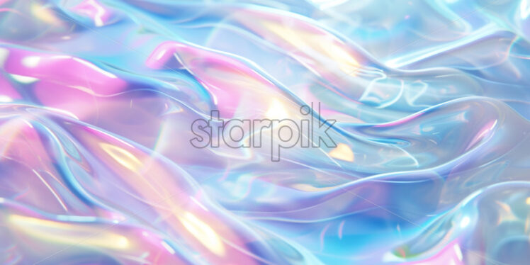 Flowing holographic streams creating a harmonious design - Starpik Stock