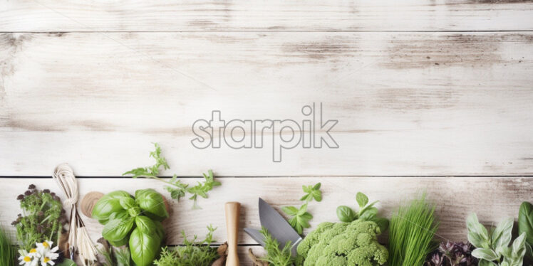 Gardening tools background - Starpik Stock