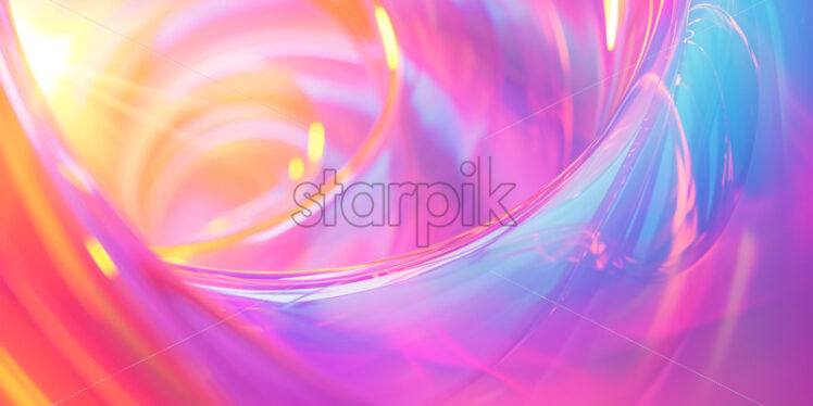 Holographic gradient blending into a radiant display - Starpik Stock