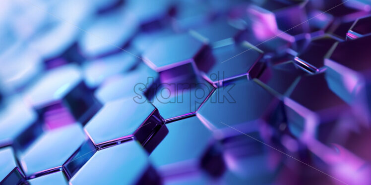 Holographic hexagons creating a mesmerizing texture - Starpik Stock