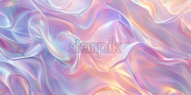 Iridescent waves merging in a seamless pattern - Starpik Stock