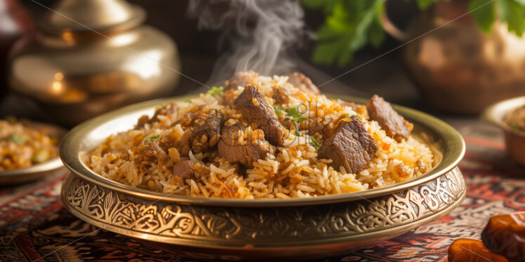 Kuwaiti Spiced Rice with Meat - Starpik Stock