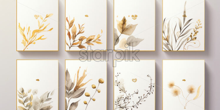 Luxury watercolour card backgrounds - Starpik Stock