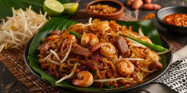 Malaysian Stir-fried Seafood Noodle - Starpik Stock