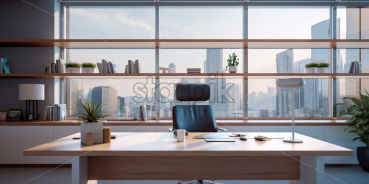 Modern large office contemporary design - Starpik Stock