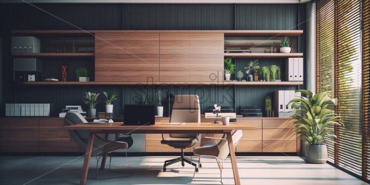 Modern large office contemporary design - Starpik Stock