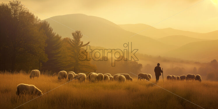 Mountain Pastoral Shepherd - Starpik Stock