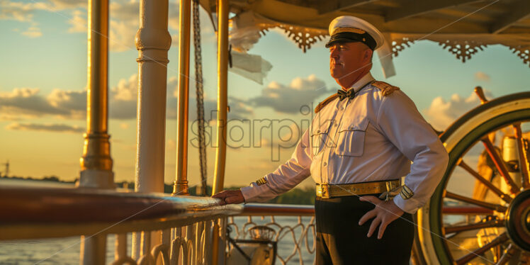 Proud Riverboat Captain - Starpik Stock