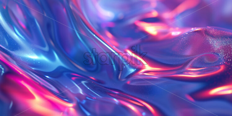 Rippling holographic ripples in a fluidic design - Starpik Stock